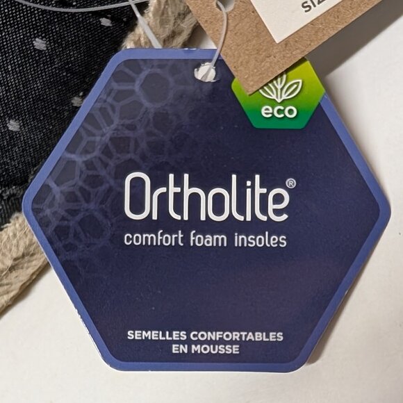 TOMS Classic Rope Sole Alpargata in Chambray Black Dot - NWT - Picture 9 of 16